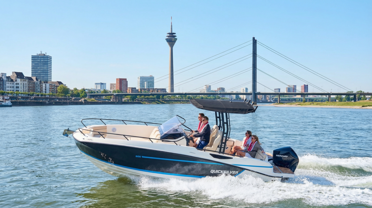 brunswick boat on the water